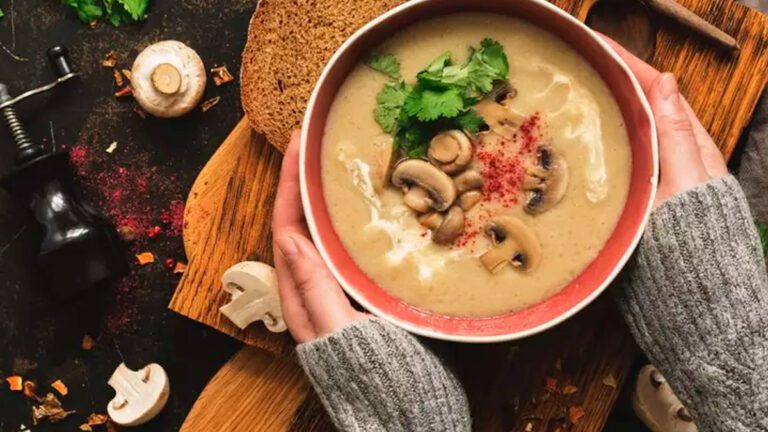 Receita de sopa de cogumelo