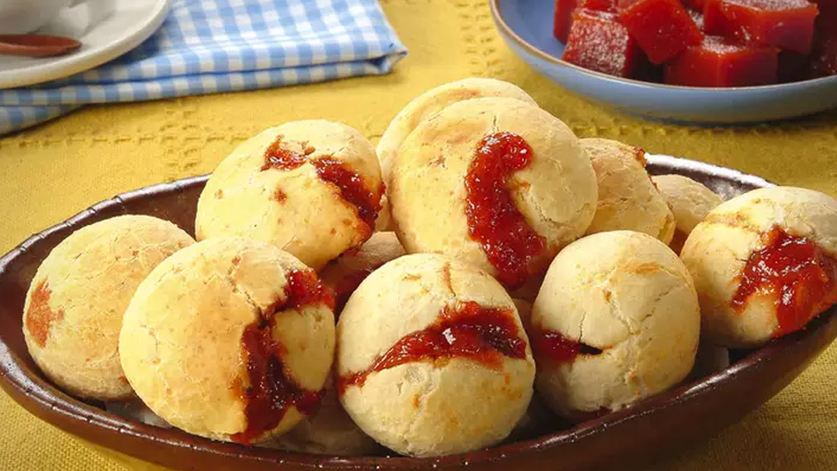 Receita Pão de queijo Romeu e Julieta