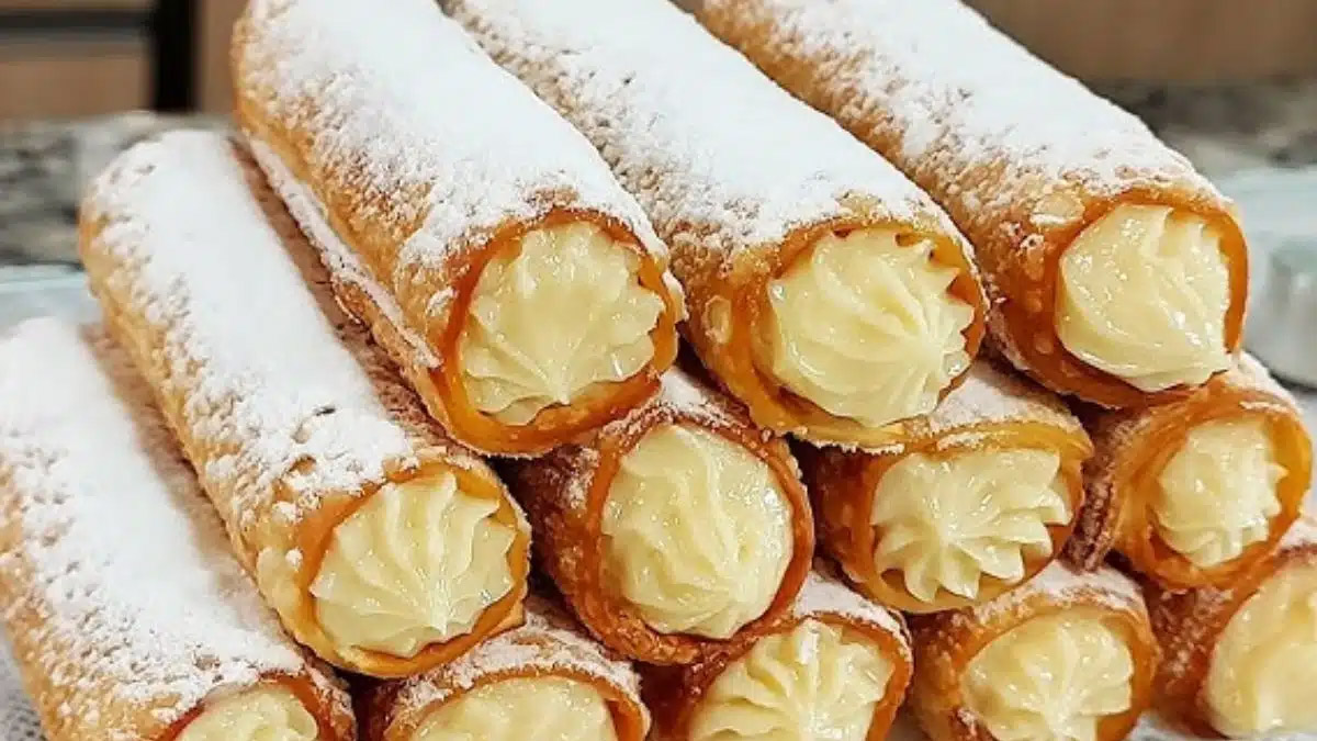Receita de Cannoli Italiano Doce