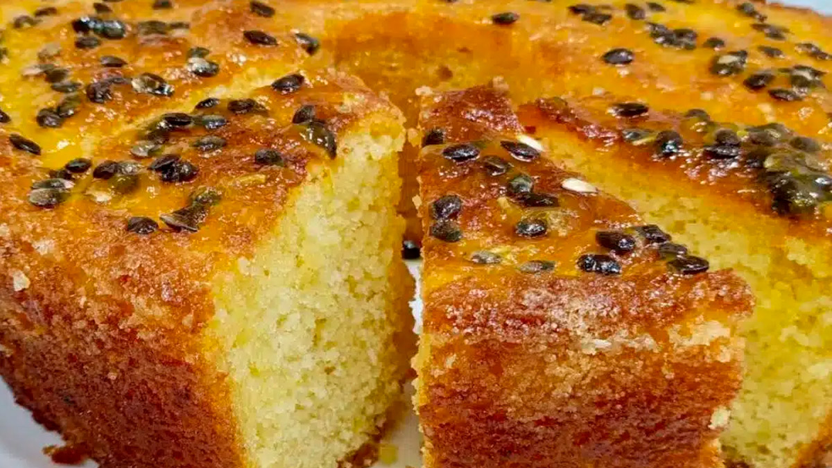 Receita de Bolo de Maracujá Fofinho de Liquidificador