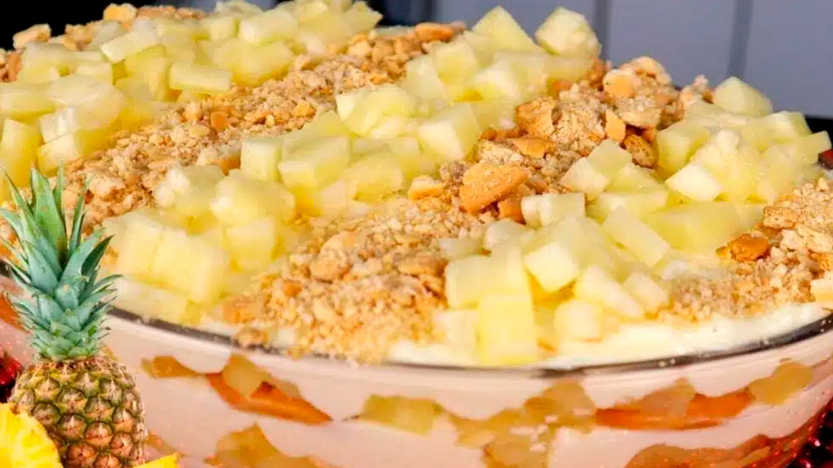 Receita de Gelado de Abacaxi com Coco