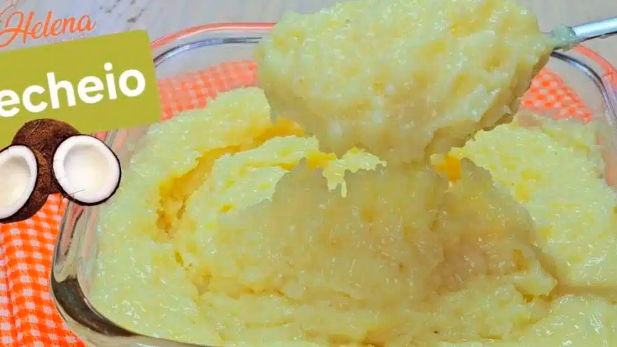 Receita recheio de coco