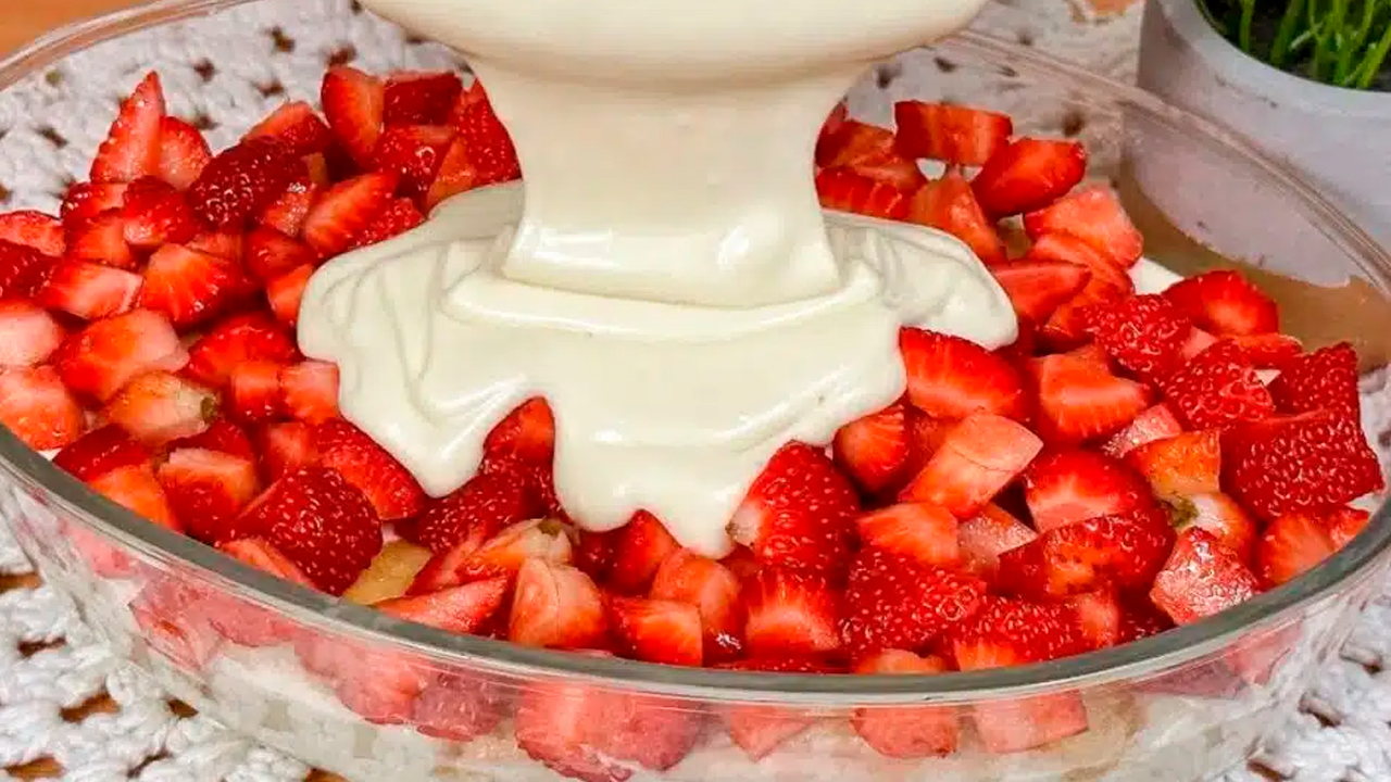 Receita de Sobremesa de Morango
